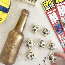 Chocolate Beer Bottle & Footballs