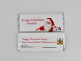 Personalised Father Christmas Chocolate Bar