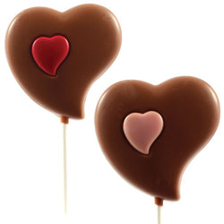 Belgian Chocolate Heart Lollipop