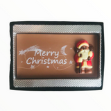 Happy Christmas Chocolate 3D Bars - Plaques