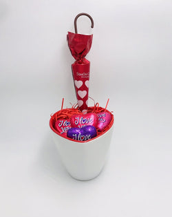 Love Heart shaped Mug Gift Set