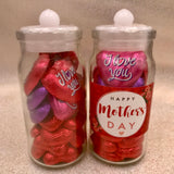 Mother’s Day Jar of Chocolate Hearts